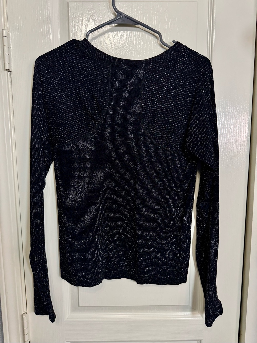 Athleta Momentum Glitter Shimmer Long Sleeve